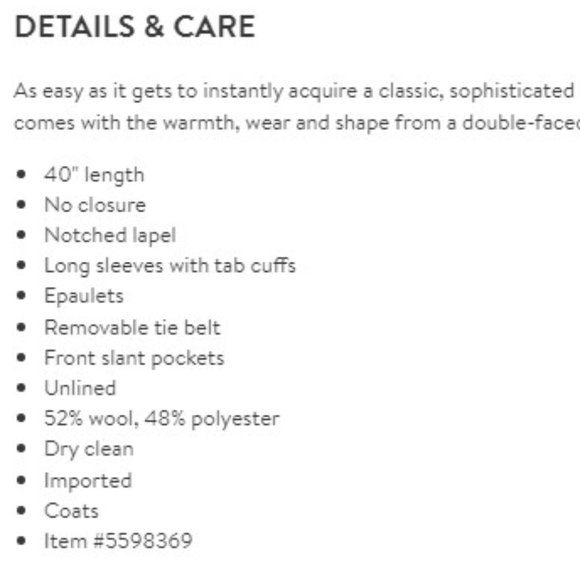 Badgley Mischka Wool Blend Wrap Front Coat NWT - Picture 6 of 8